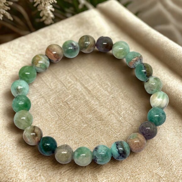 Phoenix Stone Gemstone Bracelet 8MM | Handmade Crystal Healing Jewelry - Picture 4 of 11